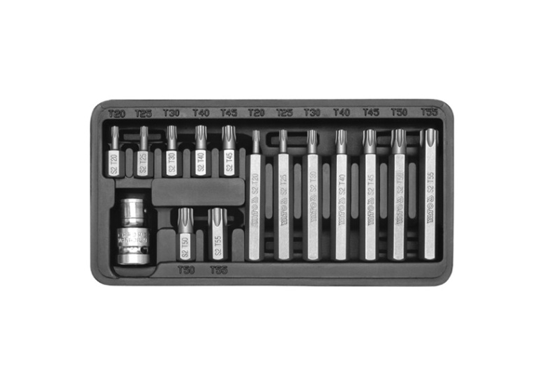 Końcówki wkrętakowe Torx (15szt.) Yato YT-0411