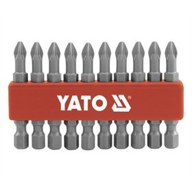 Groty do wkrętarki 10 sztuk PH2 x 50 s2 Yato YT-0478