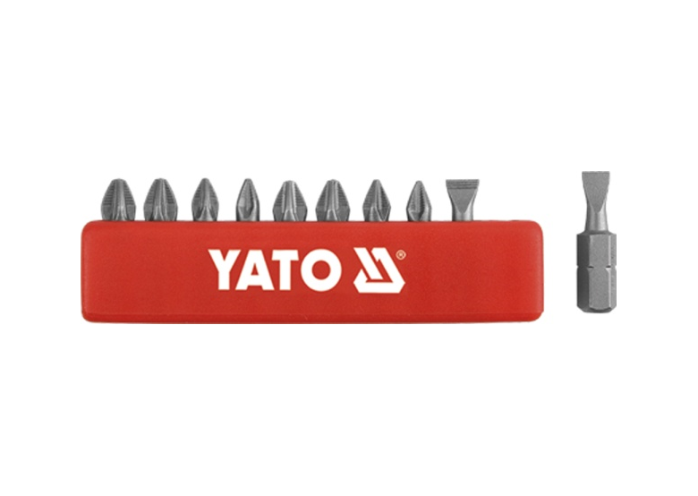 Zestaw grotów do wkrętarki 25mm 10 sztuk Yato YT-0482