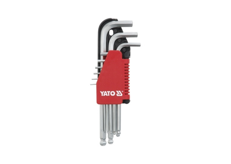 Klucze hex kulka 9 części 1,5-10 mm CRV Yato YT-0505