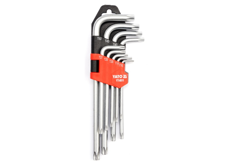 Klucze torx 9 części t10 - t50 CR-V Yato YT-0511