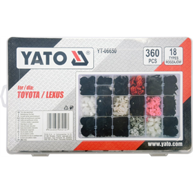 Komplet spinek samochodowych Toyota/Lexus 360szt. Yato YT-06650