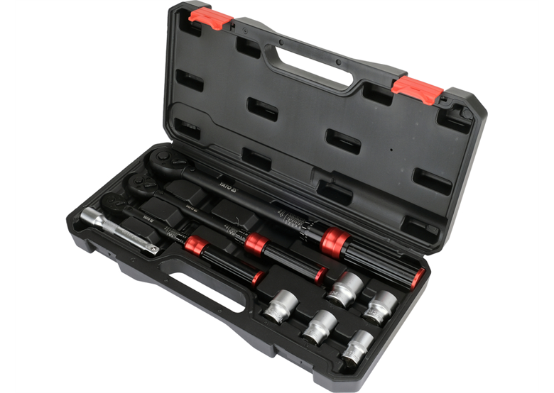 Zestaw kluczy dynamometrycznych 3 szt. 1/4", 3/8", 1/2"  Yato YT-07716