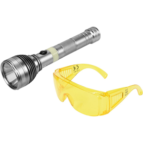 Latarka akumulatorowa UV z okularami Yato YT-08588