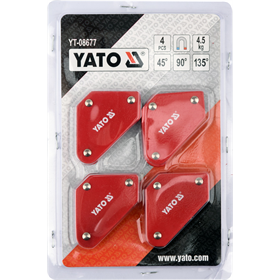 Zestaw kątowników spawalniczych 4szt. Yato YT-08677