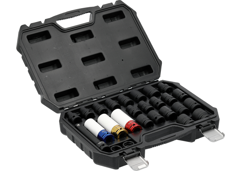 Zestaw nasadek udarowych 1/2", 24 elementy Yato YT-10569