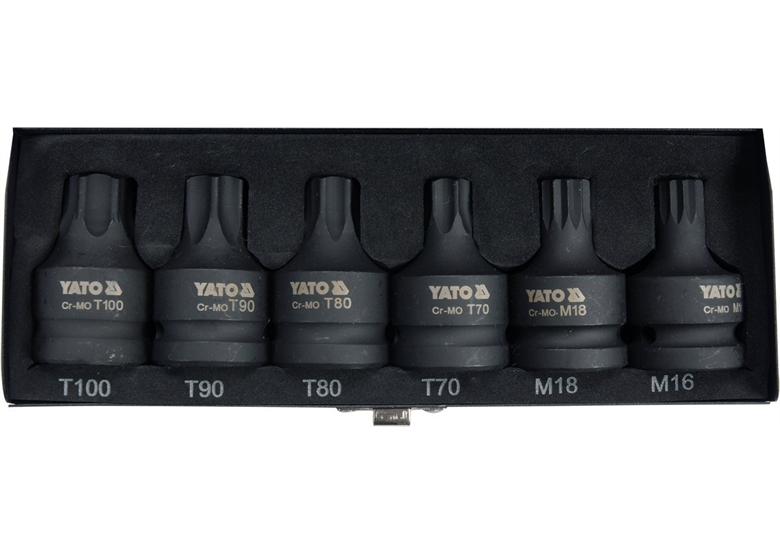 Udarowe klucze trzpieniowe Torx/Spline 6szt. Yato YT-10653