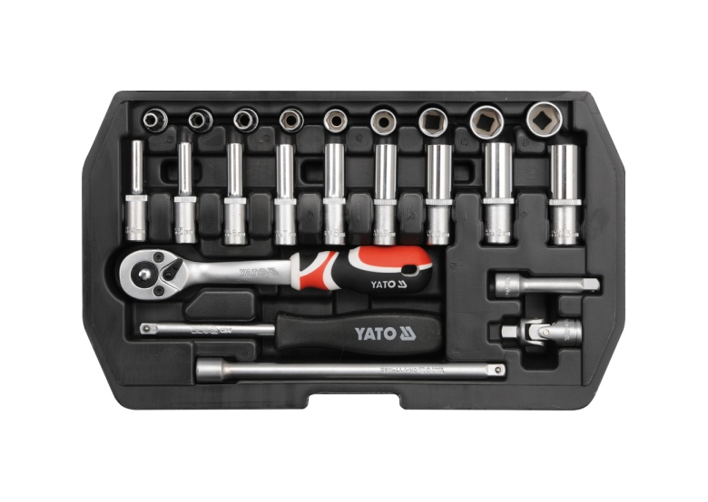 Zestaw narzędziowy 1/4'' 23 części Yato YT-1445