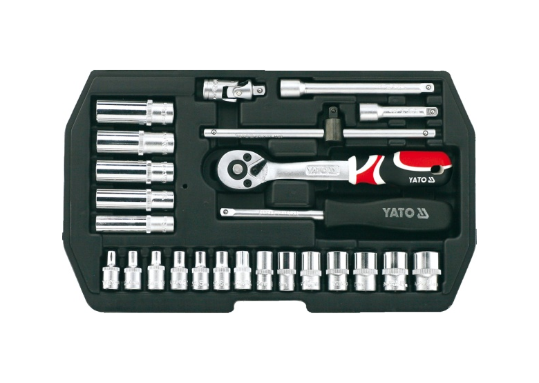 Zestaw narzędziowy 1/4'' 25-częściowy XS Yato YT-1446