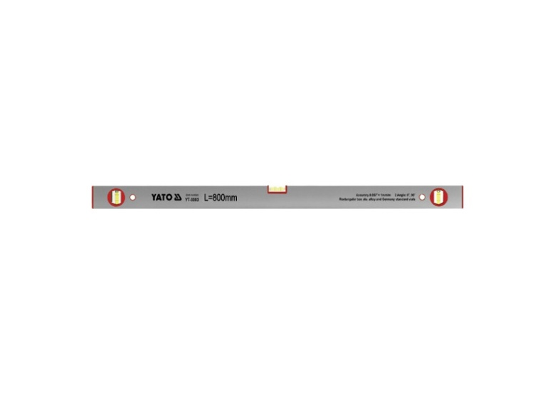 Poziomnica aluminiowa 3-libelki (2-pionowe) Yato YT-3003