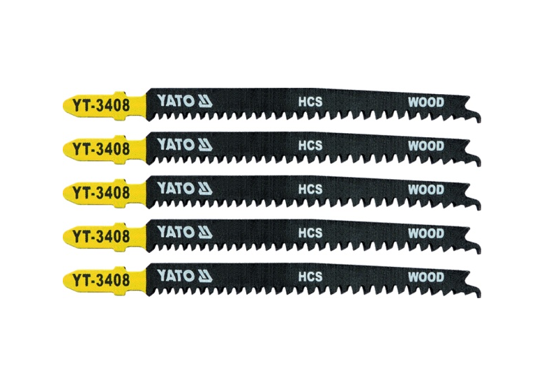 Brzeszczot do wyrzynarki drewno typ t 13-8tpi 5 sztuk Yato YT-3408