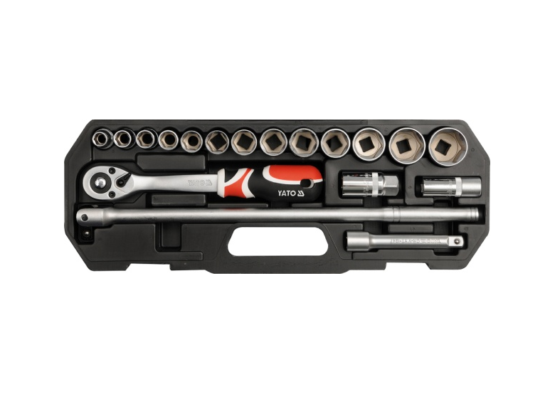 Zestaw narzędziowy 1/2'' 18 części S Yato YT-3870
