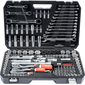 Klucze nasadowe 1/2", 3/8", 1/4", zestaw 150 elementów Yato YT-38811