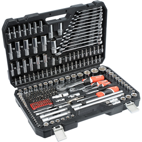 Klucze nasadowe 1/2", 3/8", 1/4", zestaw 216 elementów Yato YT-38841