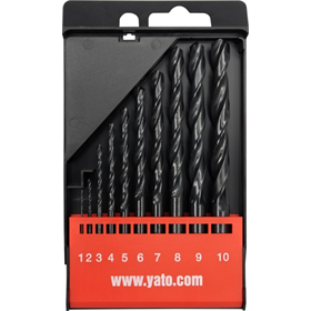 Zestaw wierteł do metalu hss 10 sztuk 1 - 10 mm Yato YT-4461