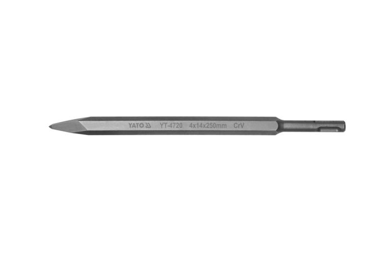 Przebijak szpicak sds plus 4 x 14 x 250 mm crv Yato YT-4720