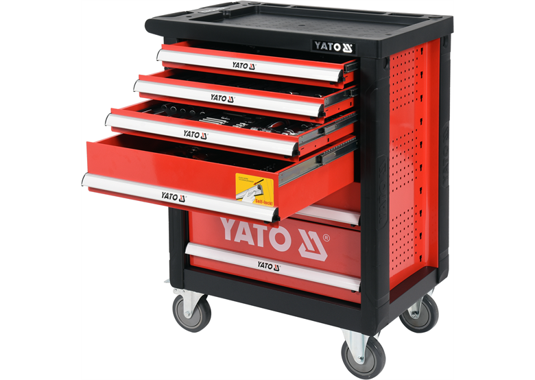 Wózek narzędziowy z wyposażeniem, 185 szt.  Yato YT-55307
