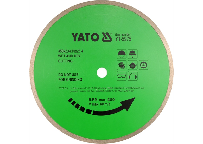 Tarcza diamentowa 300mm Yato YT-5974