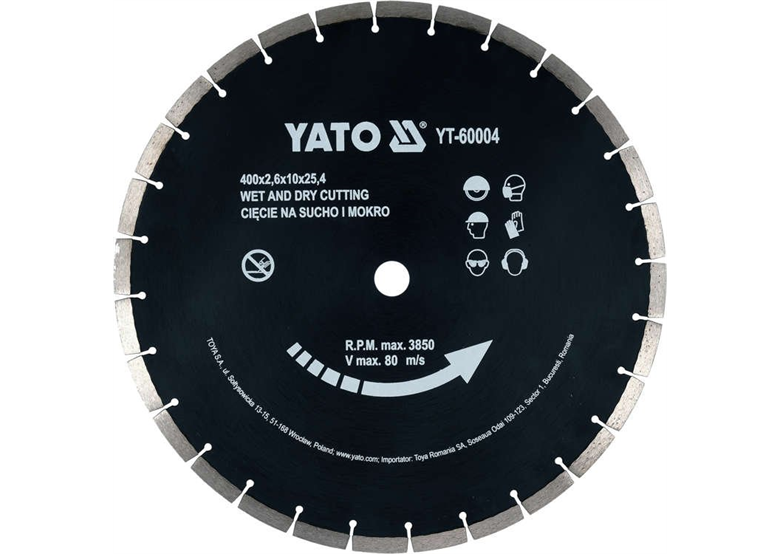Tarcza diamentowa do betonu 400x25,4mm Yato YT-60004