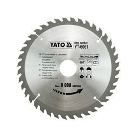 Piła tarczowa z węglikiem 184x30mm Z40 Yato YT-6061
