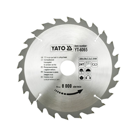 Piła tarczowa z węglikiem 200 x 24 x 30 mm Yato YT-6065