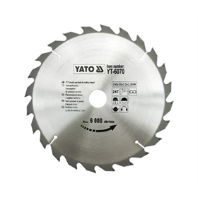 Piła tarczowa z węglikiem 250x30mm Z24 Yato YT-6070