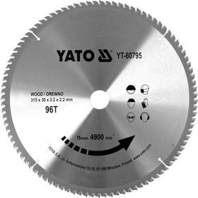 Tarcza widiowa do drewna 315x30mm Yato YT-60795