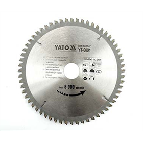 Piła tarczowa do aluminium 250x30mm Z100 Yato YT-6095