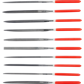 Pilniki iglaki zestaw 10 sztuk 4 x 160 x 75 mm Yato YT-6164
