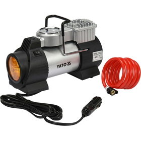 Kompresor samochodowy z lampą LED 180W Yato YT-73460