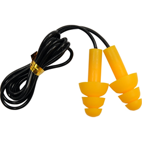 Zatyczki do uszu silikonowe ze sznurkiem 22db 50 par Yato YT-7456