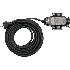 Przedłużacz z rozgałęźnikiem 20m Yato YT-81162