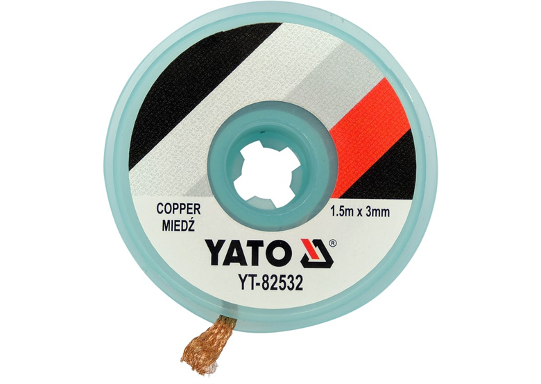Taśma rozlutownicza plecionka miedziana 3mm Yato YT-82532