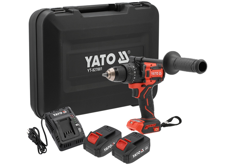 Wiertarko-wkrętarka udarowa Yato YT-827881 2x4.0Ah