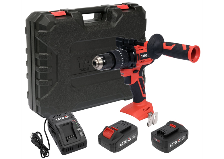 Wiertarko-wkrętarka udarowa Yato YT-82791 2x3.0Ah