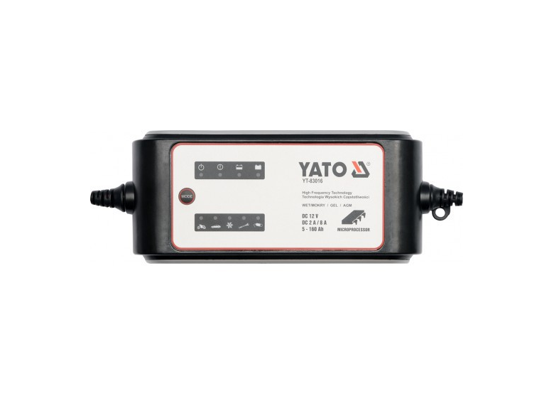 Prostownik elektroniczny 12v 8a 5-160ah Yato YT-83016
