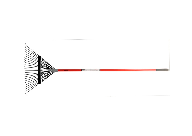Grabie wachlarzowe 24 zęby z trzonkiem z włókna szklanego Yato YT-8609