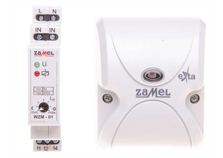 Wyłącznik zmierzchowy z sondą SOS-01 16A 230V 0-200lx AC WZM-01/SOS Zamel EXT10000143