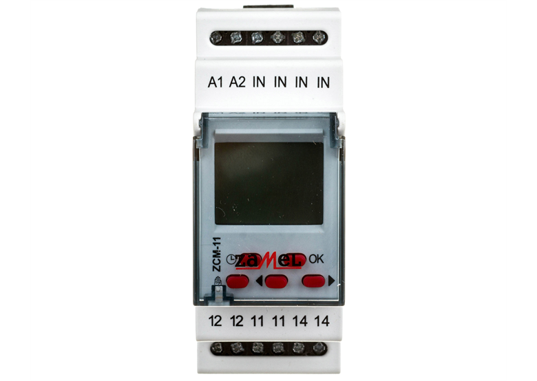Programator czasowy cyfrowy 16A tygodniowy jednokanałowy ZCM-11 Zamel EXT10000150